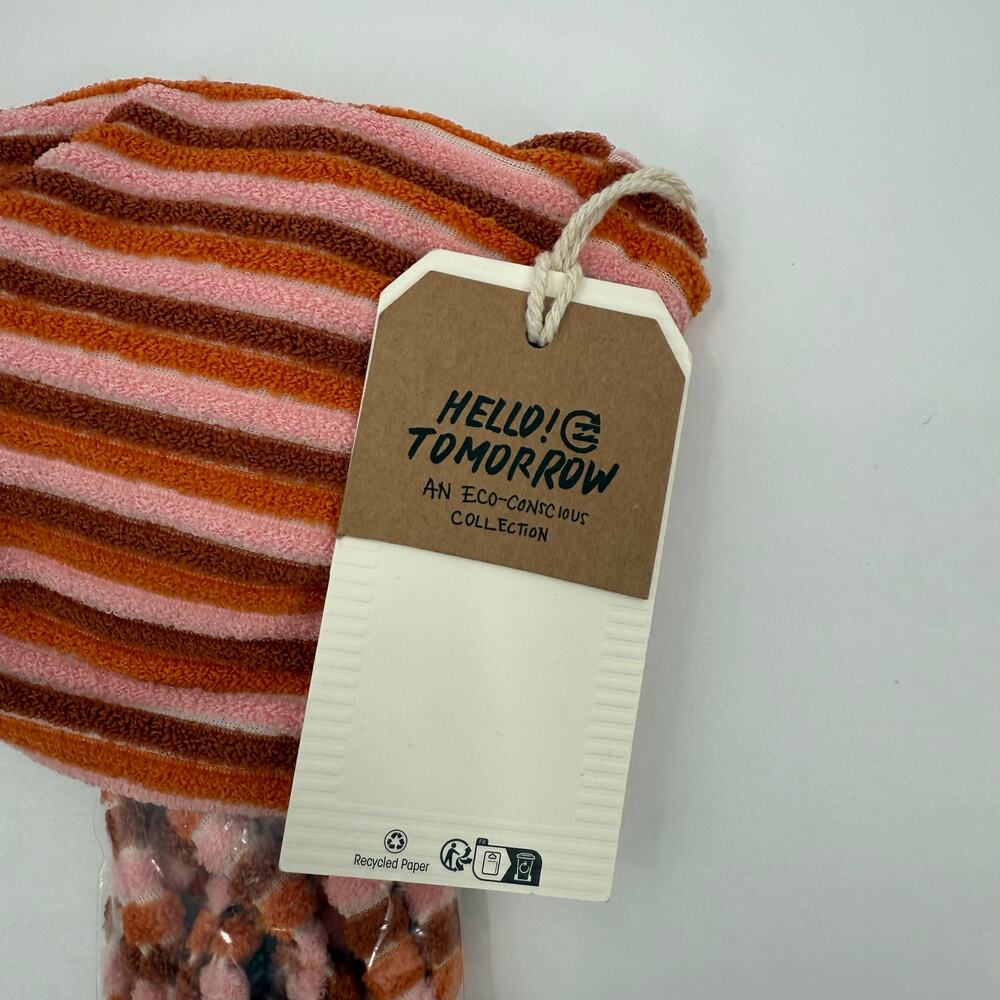 Billabong Bikini Top Size Medium NWT Eco Tides Terry Betty Bandeau Straps Stripe - Picture 5 of 14
